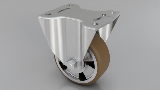 Other Hardware / Fixed Castors / Load Cap 350-1200kg / Plate - Zeta / Polyurethane Tread