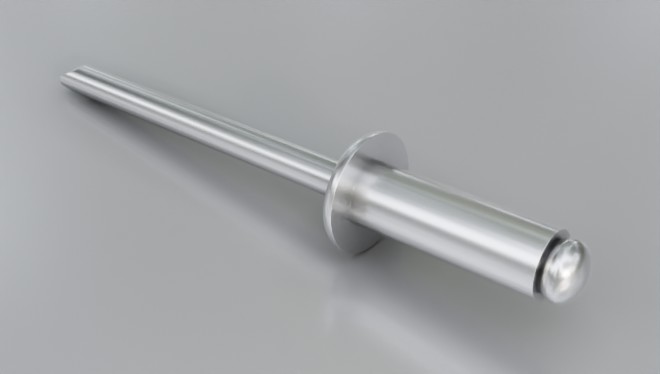 Blind POP Rivets Standard Open Type Dome Head Dia 6.4mm Aluminum/Steel 