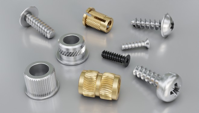 Collection of Fasteners for Plastic