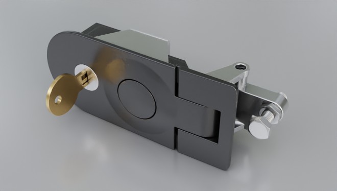 Enclosure Hardware / Locks / Compression Handle Lock / 2.601 / With Key