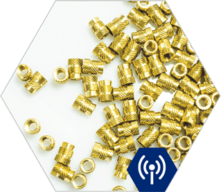 Telecoms Brass inserts