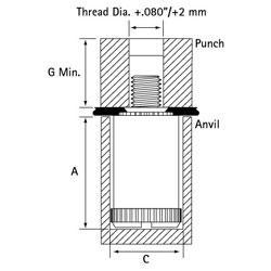 Self Clinch Panel Fastener Punch Anvil Diagram