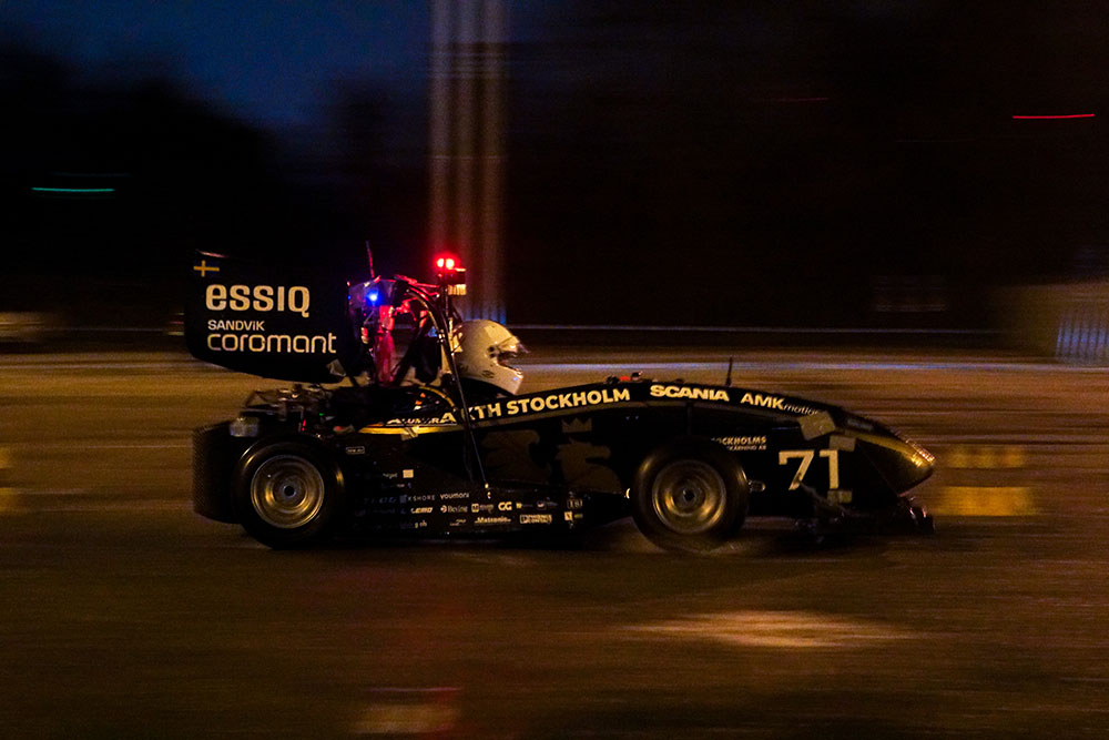 KTH Driveless car Test Session