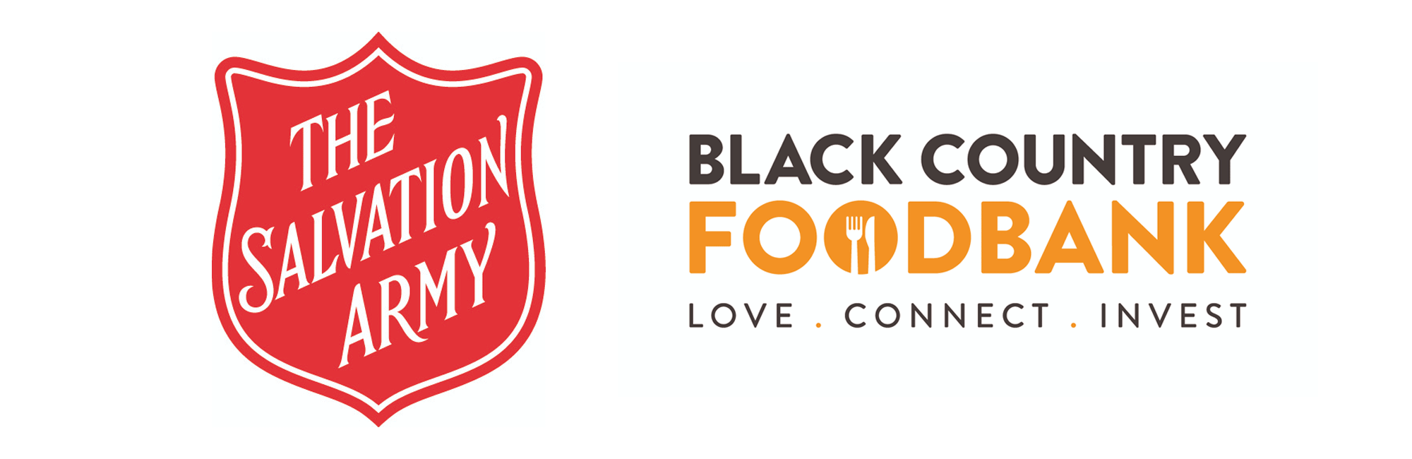 Salvation Army and Black Country Foodbank logos